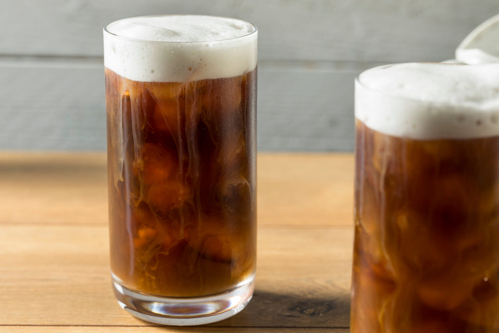 Homemade Cold Brew Coffee with Cold Foam.