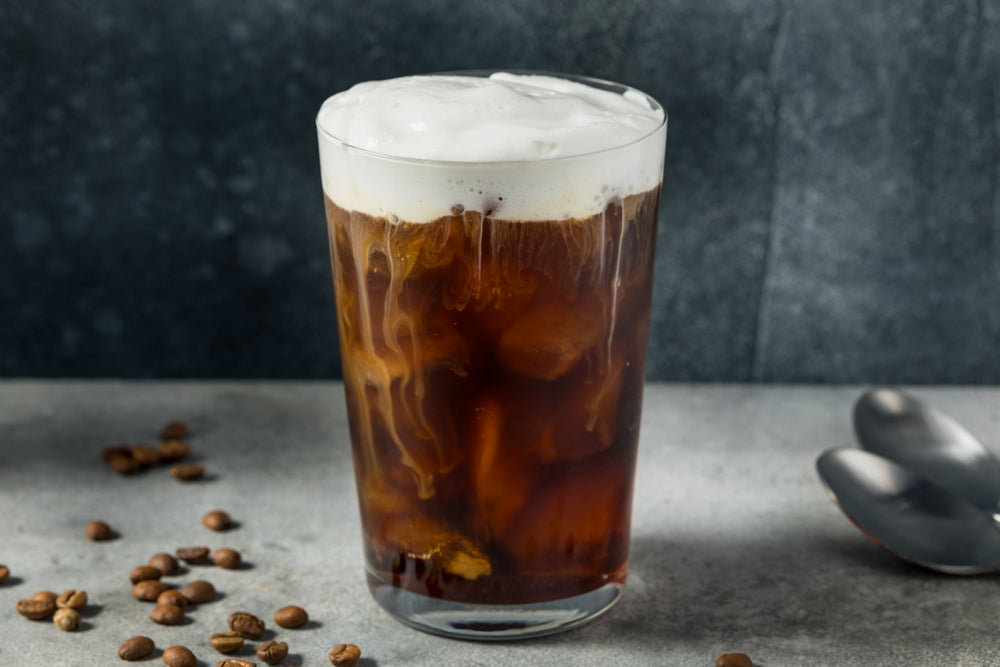 Cold Foam Cold Brew Coffee with Ice.