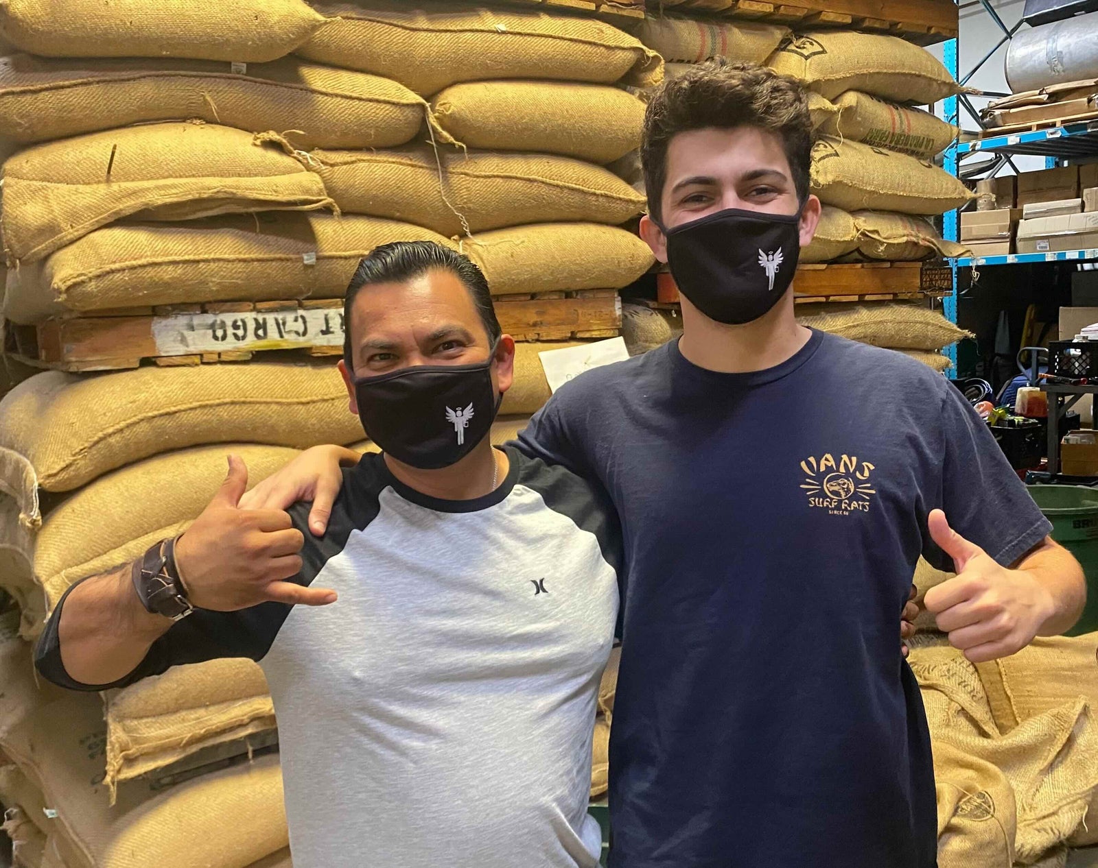 weaverscoffee.com Face Mask with Angel